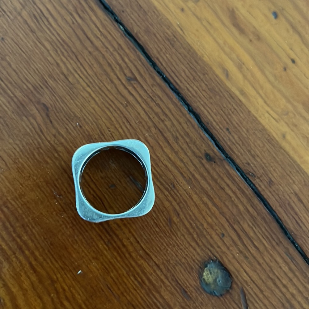 Sterling Silver Square Ring - image 2